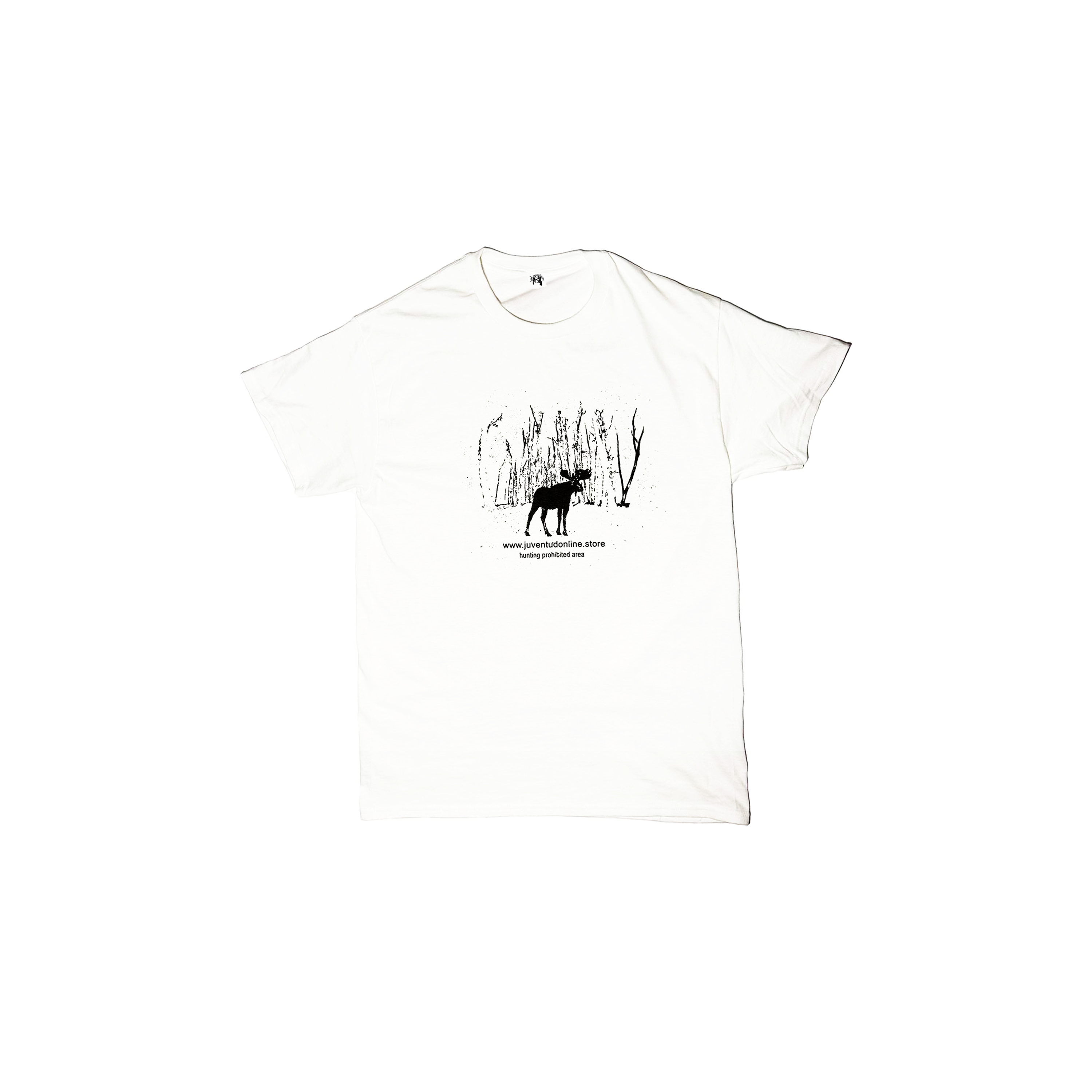 juventud "hunting prohibited area white tee"