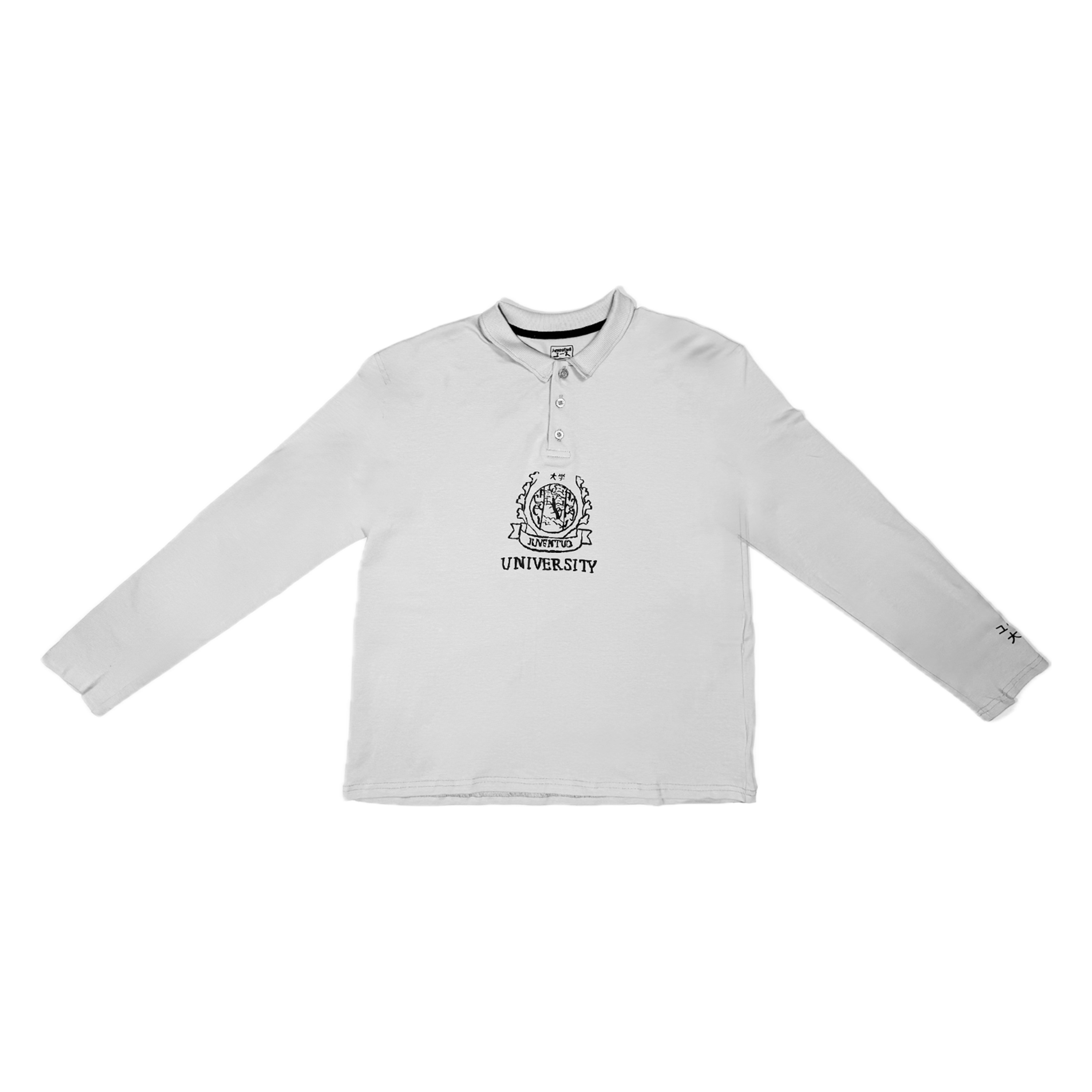 juventud "university grey longsleeve polo"